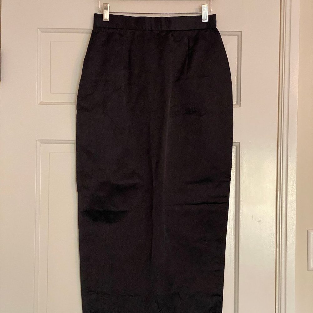 EAVIS & BROWN authentic silk full-length maxi pencil skirt